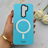 قاب گوشی Redmi Note 8 Pro شیائومی طرح مگ سیف ایربگ دار دور مات آبی کد 155969