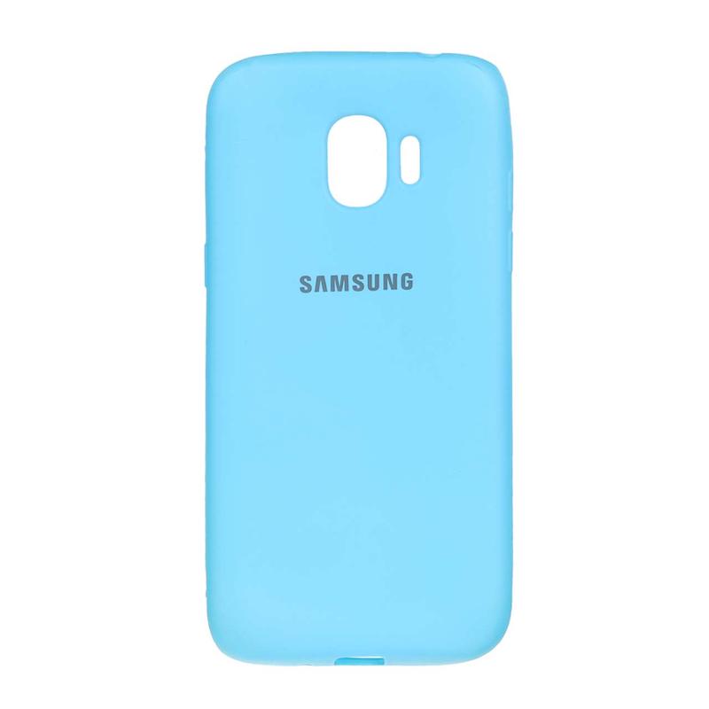 قاب گوشی Galaxy J2 Pro سامسونگ طرح سیلیکونی ژله ای TPU آبی روشن کد 99105