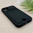 قاب گوشی iPhone 12 Pro آیفون HARD سخت جاکارتی دار محافظ لنز دار کشویی مشکی کد 156281