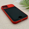قاب گوشی iPhone 12 Pro آیفون HARD سخت جاکارتی دار محافظ لنز دار کشویی قرمز کد 156283