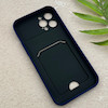 قاب گوشی iPhone 12 Pro Max آیفون HARD سخت جاکارتی دار محافظ لنز دار کشویی سرمه ای کد 156286