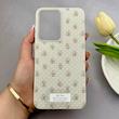 قاب گوشی Galaxy A36 سامسونگ فانتزی اکلیلی HARD PC لاکچری طرح گل کرم کد 157996