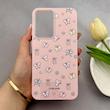 قاب گوشی Galaxy A56 سامسونگ فانتزی اکلیلی HARD PC لاکچری طرح پروانه صورتی کد 158032