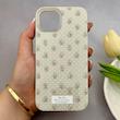 قاب گوشی iPhone 13 - iPhone 14 آیفون فانتزی اکلیلی HARD PC لاکچری طرح گل کرم کد 158089