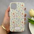قاب گوشی iPhone 13 - iPhone 14 آیفون فانتزی اکلیلی HARD PC لاکچری طرح پروانه کرم کد 158091