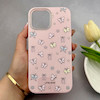 قاب گوشی iPhone 13 Pro Max آیفون فانتزی اکلیلی HARD PC لاکچری طرح پروانه صورتی کد 158095