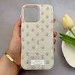 قاب گوشی iPhone 16 Pro Max آیفون فانتزی اکلیلی HARD PC لاکچری طرح گل کرم کد 158103