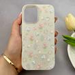 قاب گوشی iPhone 16 آیفون فانتزی اکلیلی HARD PC لاکچری طرح گل کرم کد 158138