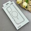 قاب گوشی iPhone 11 Pro Max آیفون اورجینال طلقی شیشه ای شفاف ایربگ دار کپسولی مگ سیف دار Magnetic طوسی کد 155151