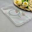 قاب گوشی iPhone 11 Pro Max آیفون اورجینال طلقی شیشه ای شفاف ایربگ دار کپسولی مگ سیف دار Magnetic طوسی کد 155151