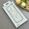 قاب گوشی iPhone 11 Pro Max آیفون اورجینال طلقی شیشه ای شفاف ایربگ دار کپسولی مگ سیف دار Magnetic صورتی کد 155152