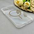 قاب گوشی iPhone 11 Pro Max آیفون اورجینال طلقی شیشه ای شفاف ایربگ دار کپسولی مگ سیف دار Magnetic قهوه ای کد 155154
