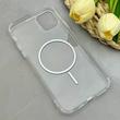 قاب گوشی iPhone 11 Pro Max آیفون اورجینال طلقی شیشه ای شفاف ایربگ دار کپسولی مگ سیف دار Magnetic قهوه ای کد 155154