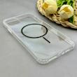 قاب گوشی iPhone 11 Pro Max آیفون اورجینال طلقی شیشه ای شفاف ایربگ دار کپسولی مگ سیف دار Magnetic مشکی کد 155155