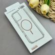قاب گوشی iPhone 13 Pro Max آیفون اورجینال طلقی شیشه ای شفاف ایربگ دار کپسولی مگ سیف دار Magnetic قهوه ای کد 155169