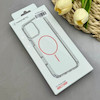 قاب گوشی iPhone 15 Pro Max آیفون اورجینال طلقی شیشه ای شفاف ایربگ دار کپسولی مگ سیف دار Magnetic صورتی کد 155182