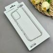 قاب گوشی iPhone 16 Pro Max آیفون اورجینال طلقی شیشه ای شفاف ایربگ دار کپسولی مگ سیف دار Magnetic سفید کد 155185