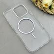 قاب گوشی iPhone 16 Pro Max آیفون اورجینال طلقی شیشه ای شفاف ایربگ دار کپسولی مگ سیف دار Magnetic یاسی کد 155190