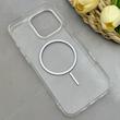 قاب گوشی iPhone 16 Pro Max آیفون اورجینال طلقی شیشه ای شفاف ایربگ دار کپسولی مگ سیف دار Magnetic قهوه ای کد 155191