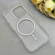 قاب گوشی iPhone 16 Pro آیفون اورجینال طلقی شیشه ای شفاف ایربگ دار کپسولی مگ سیف دار Magnetic نارنجی کد 155196