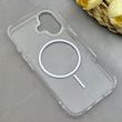 قاب گوشی iPhone 16 آیفون اورجینال طلقی شیشه ای شفاف ایربگ دار کپسولی مگ سیف دار Magnetic یاسی کد 155205
