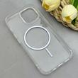 قاب گوشی iPhone 15 آیفون اورجینال طلقی شیشه ای شفاف ایربگ دار کپسولی مگ سیف دار Magnetic یاسی کد 155206