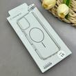 قاب گوشی iPhone 15 آیفون اورجینال طلقی شیشه ای شفاف ایربگ دار کپسولی مگ سیف دار Magnetic طوسی کد 155207