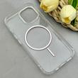 قاب گوشی iPhone 15 آیفون اورجینال طلقی شیشه ای شفاف ایربگ دار کپسولی مگ سیف دار Magnetic نارنجی کد 155208