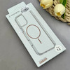 قاب گوشی iPhone 15 آیفون اورجینال طلقی شیشه ای شفاف ایربگ دار کپسولی مگ سیف دار Magnetic قهوه ای کد 155209
