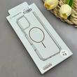 قاب گوشی iPhone 15 آیفون اورجینال طلقی شیشه ای شفاف ایربگ دار کپسولی مگ سیف دار Magnetic قهوه ای کد 155209