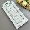 قاب گوشی iPhone 15 آیفون اورجینال طلقی شیشه ای شفاف ایربگ دار کپسولی مگ سیف دار Magnetic صورتی کد 155210