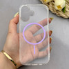 قاب گوشی iPhone 17 آیفون اورجینال طلقی شیشه ای شفاف ایربگ دار کپسولی مگ سیف دار Magnetic یاسی کد 155216
