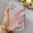 قاب گوشی iPhone 17 آیفون اورجینال طلقی شیشه ای شفاف ایربگ دار کپسولی مگ سیف دار Magnetic یاسی کد 155216