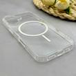قاب گوشی iPhone 17 آیفون اورجینال طلقی شیشه ای شفاف ایربگ دار کپسولی مگ سیف دار Magnetic سفید کد 155217