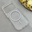 قاب گوشی iPhone 17 Pro آیفون اورجینال طلقی شیشه ای شفاف ایربگ دار کپسولی مگ سیف دار Magnetic قهوه ای کد 155222