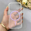 قاب گوشی iPhone 17 Pro آیفون اورجینال طلقی شیشه ای شفاف ایربگ دار کپسولی مگ سیف دار Magnetic یاسی کد 155224