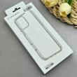 قاب گوشی iPhone 17 Pro آیفون اورجینال طلقی شیشه ای شفاف ایربگ دار کپسولی مگ سیف دار Magnetic سفید کد 155226