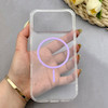 قاب گوشی iPhone 17 Pro Max آیفون اورجینال طلقی شیشه ای شفاف ایربگ دار کپسولی مگ سیف دار Magnetic یاسی کد 155231