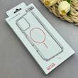 قاب گوشی iPhone 17 Pro Max آیفون اورجینال طلقی شیشه ای شفاف ایربگ دار کپسولی مگ سیف دار Magnetic صورتی کد 155233