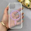 قاب گوشی iPhone 13 - iPhone 14 آیفون اورجینال طلقی شیشه ای شفاف ایربگ دار کپسولی مگ سیف دار Magnetic یاسی کد 155237