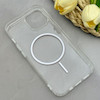 قاب گوشی iPhone 13 - iPhone 14 آیفون اورجینال طلقی شیشه ای شفاف ایربگ دار کپسولی مگ سیف دار Magnetic صورتی کد 155239