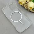 قاب گوشی iPhone 13 - iPhone 14 آیفون اورجینال طلقی شیشه ای شفاف ایربگ دار کپسولی مگ سیف دار Magnetic صورتی کد 155239