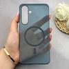 قاب گوشی Galaxy S24 FE سامسونگ فول طلقی مگ سیف دار شفاف کریستالی اورجینال AVA شیشه ای سرمه ای کد 156411