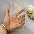 قاب گوشی Galaxy S24 FE سامسونگ فول طلقی مگ سیف دار شفاف کریستالی اورجینال AVA شیشه ای نسکافه ای کد 156412