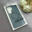 قاب گوشی Galaxy S26 Ultra سامسونگ فول طلقی مگ سیف دار شفاف کریستالی اورجینال AVA شیشه ای سرمه ای کد 156427