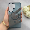 قاب گوشی Galaxy S26 Ultra سامسونگ فول طلقی مگ سیف دار شفاف کریستالی اورجینال AVA شیشه ای سرمه ای کد 156427