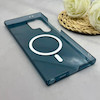 قاب گوشی Galaxy S24 Ultra سامسونگ فول طلقی مگ سیف دار شفاف کریستالی اورجینال AVA شیشه ای سرمه ای کد 156428