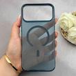 قاب گوشی iPhone 17 Pro Max آیفون فول طلقی مگ سیف دار شفاف کریستالی اورجینال AVA شیشه ای سرمه ای کد 156442