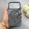 قاب گوشی iPhone 17 Pro آیفون فول طلقی مگ سیف دار شفاف کریستالی اورجینال AVA شیشه ای سرمه ای کد 156451