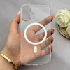 قاب گوشی iPhone 17 آیفون فول طلقی مگ سیف دار شفاف کریستالی 